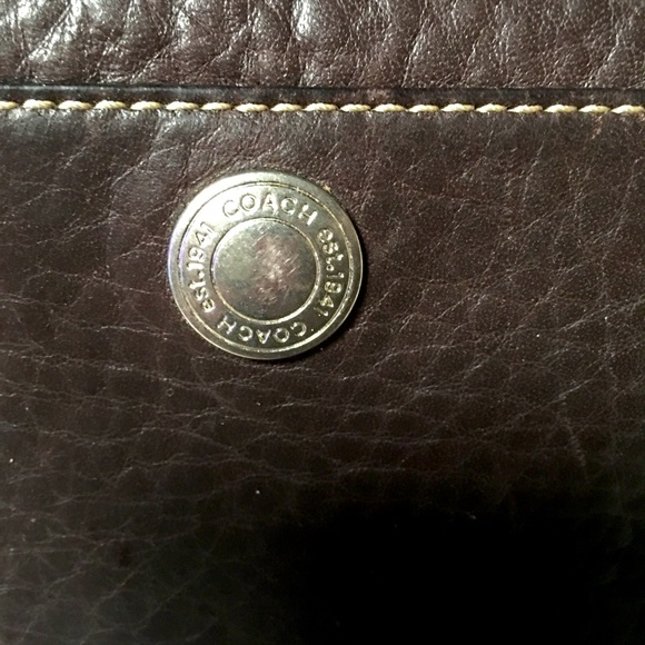 Vintage Coach Calfskin Leather zip long wallet - Picture 8 of 10